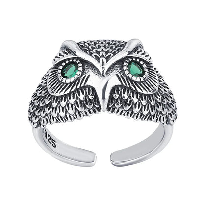 Sterling Silver Owl Ring