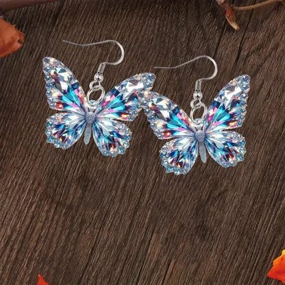Sparkling Butterfly Statement Earrings