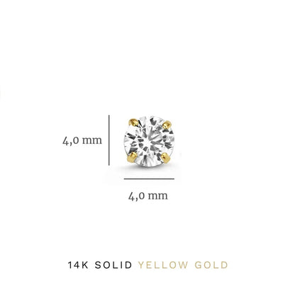 Dara Brillane Stone Earrings Set | Gold