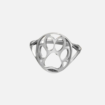 Open Paw Ring in Stainless Steel – Lightweight & Stylish
