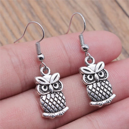 Vintage Owl Bohemian Dangle Earrings