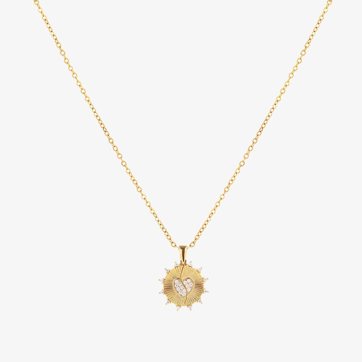 Sunray Love Necklace | Gold