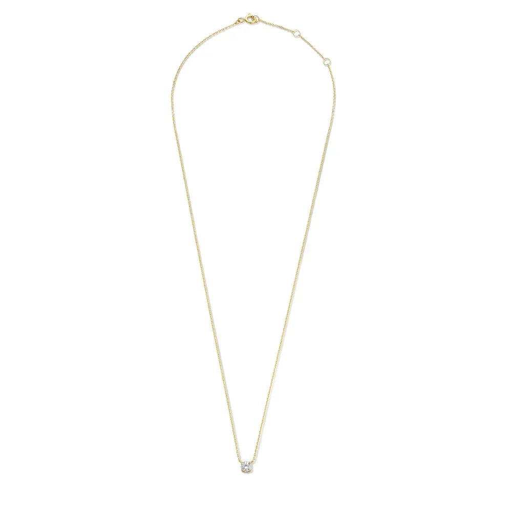 Cléa Moissanite Stone Necklace | Gold