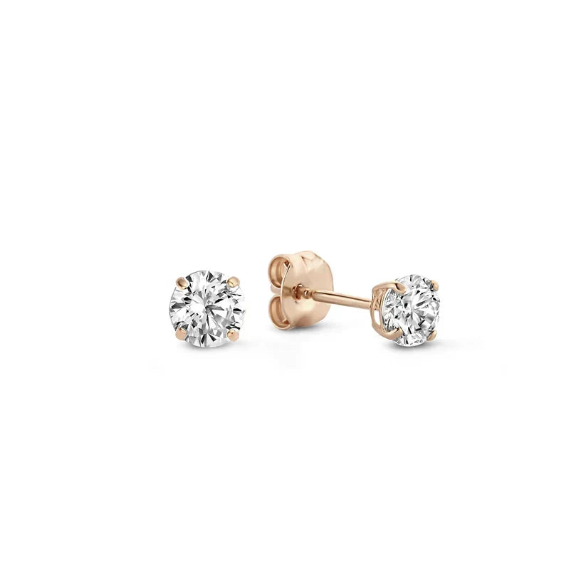 Larmes de Lune Stone Stud Earrings | Gold