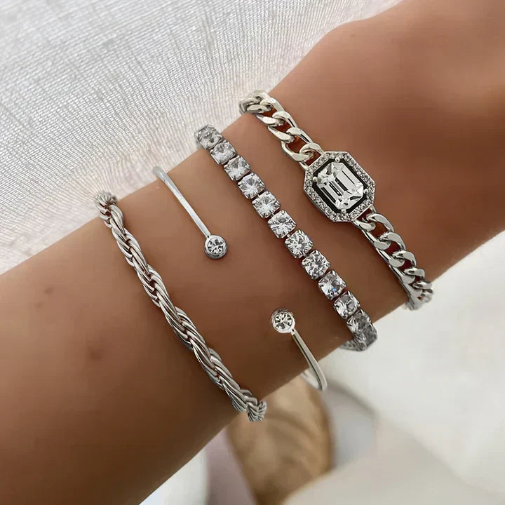 Domitia Calvina Bracelet Set | Gold